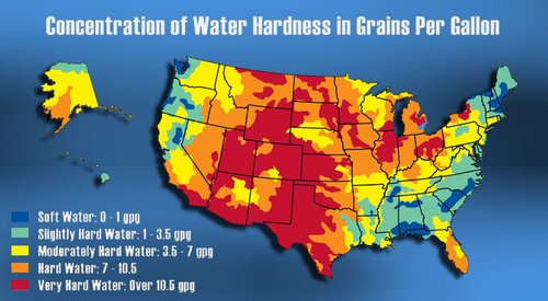 water hardness map